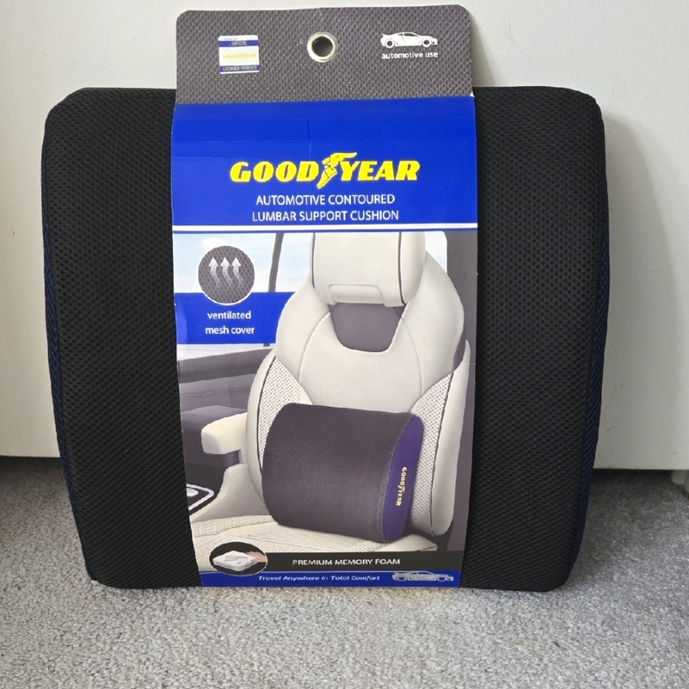 Good Year Car Seat & Office Chair Lumbar Support Cushion